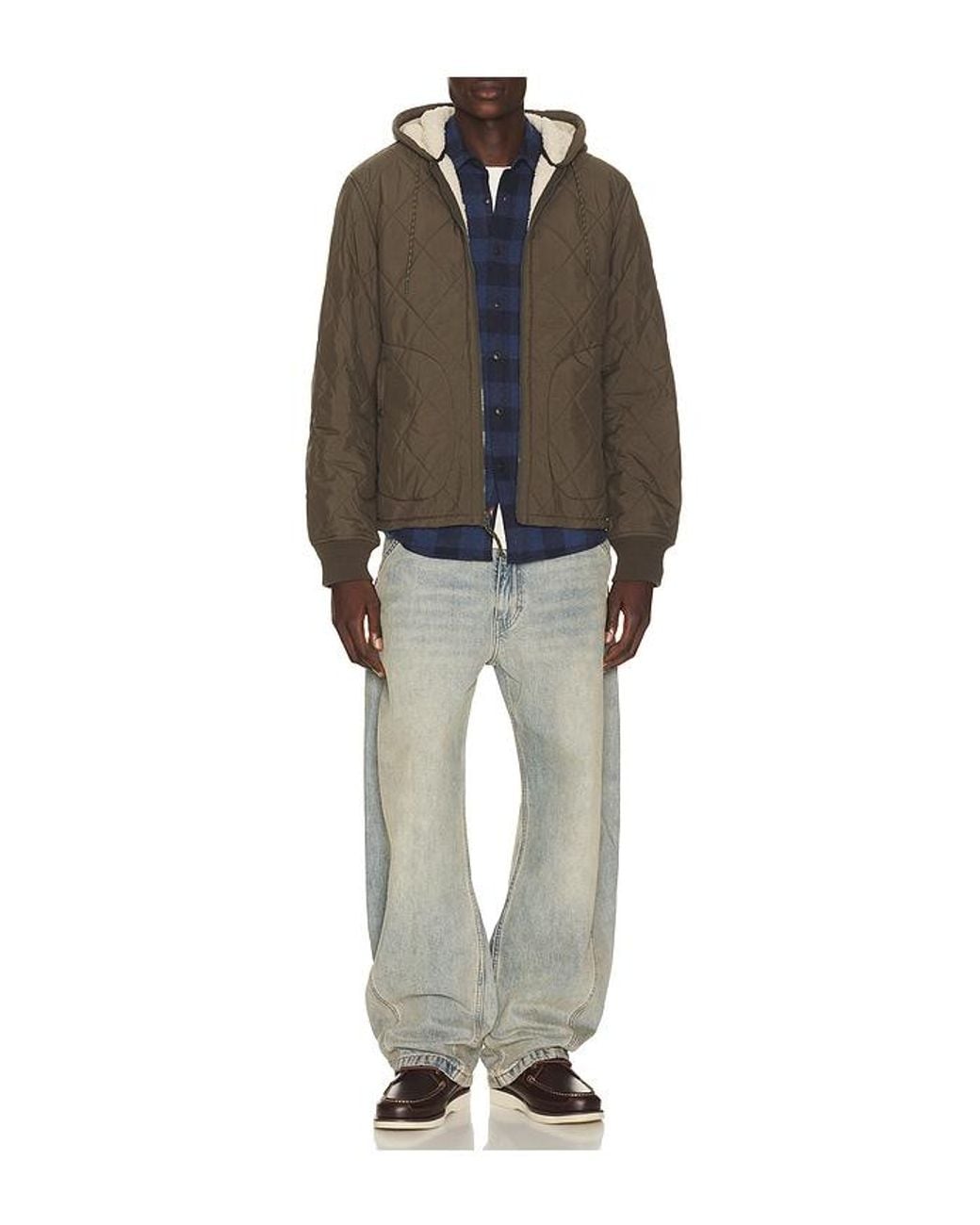 Faherty Brand Black Headwinds Quilted Jacket for men