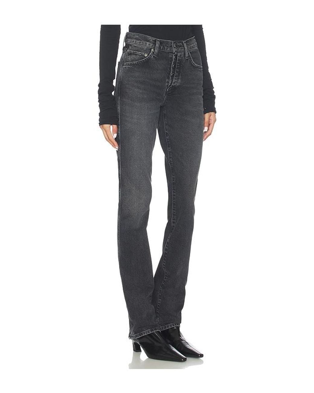 Agolde Blue Jetta Stacked Skinny Jeans