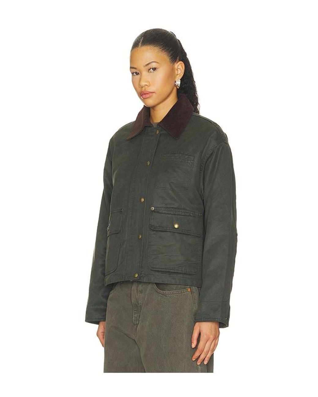 Blank NYC Green Canvas Jacket