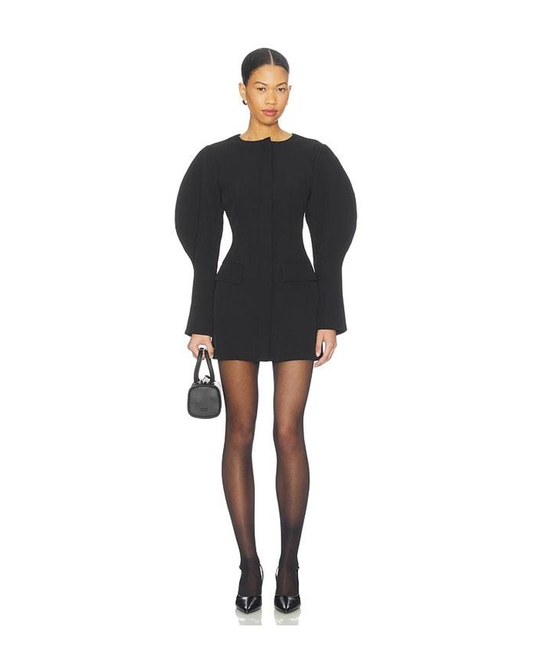ALL THE WAYS Black Margot Mini Dress