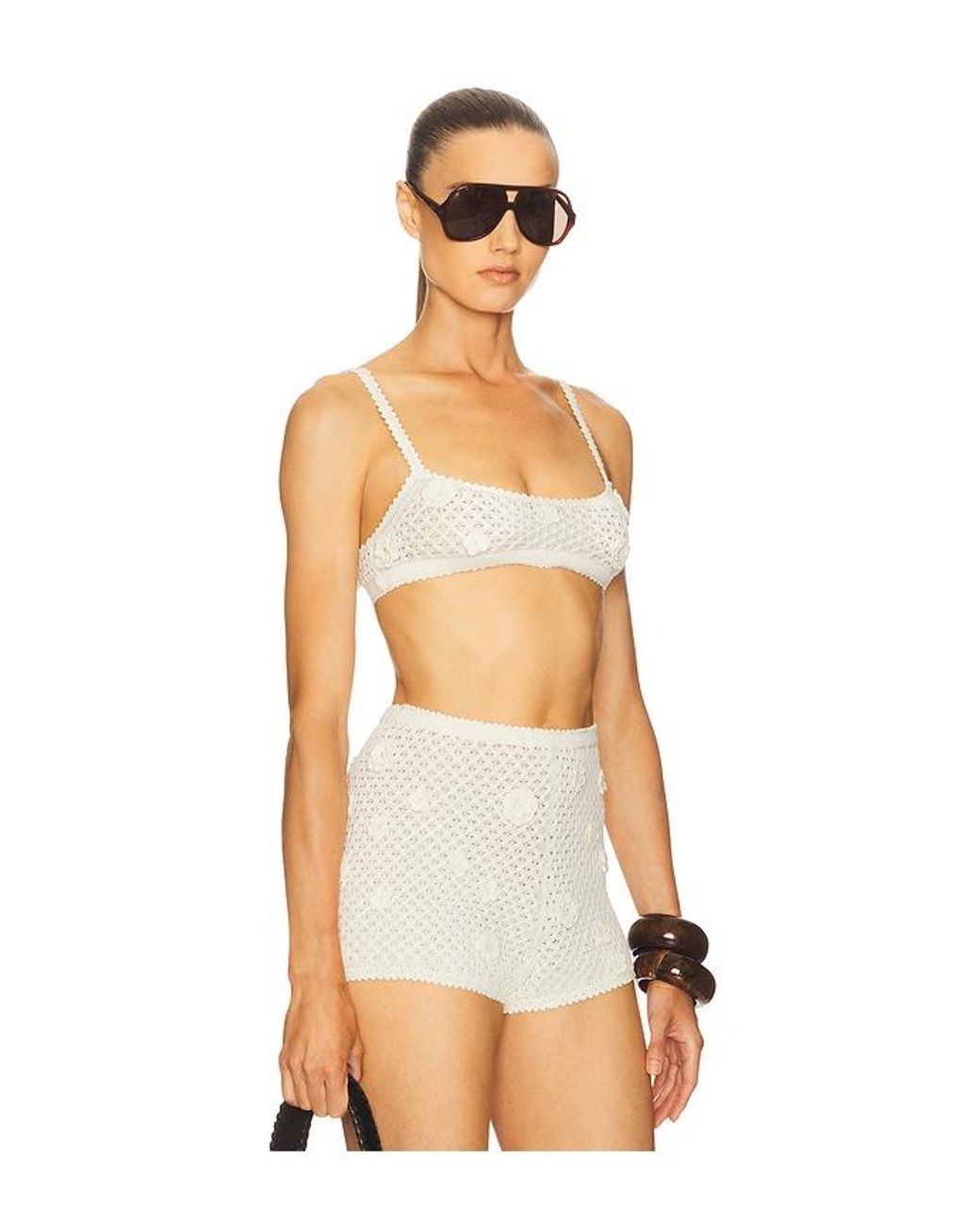 Helsa White Rieley Bralette