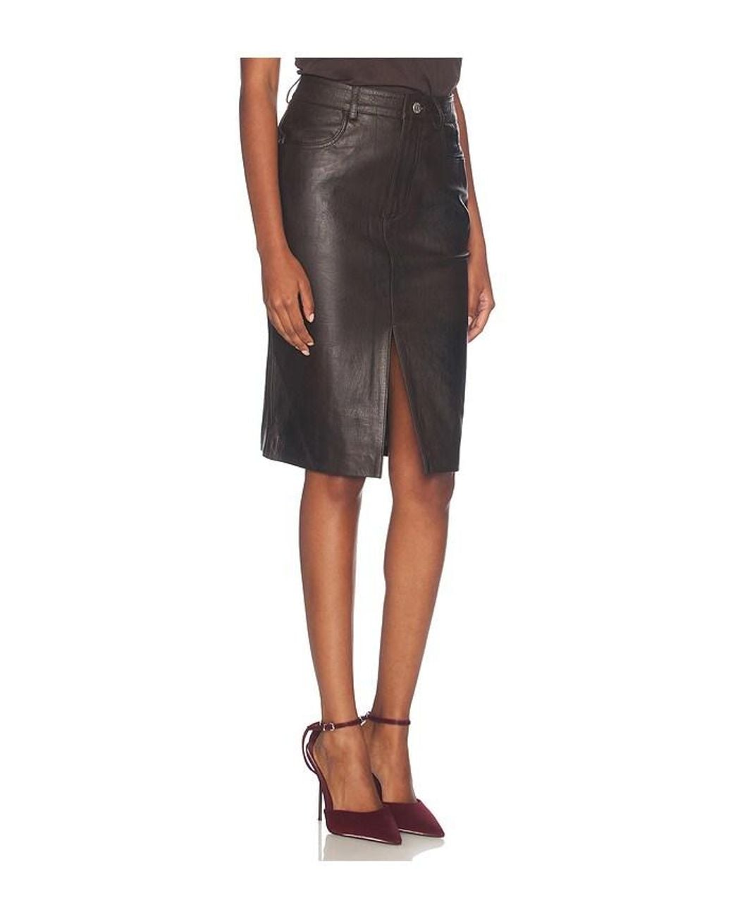 Gestuz Black Tori Midi Skirt