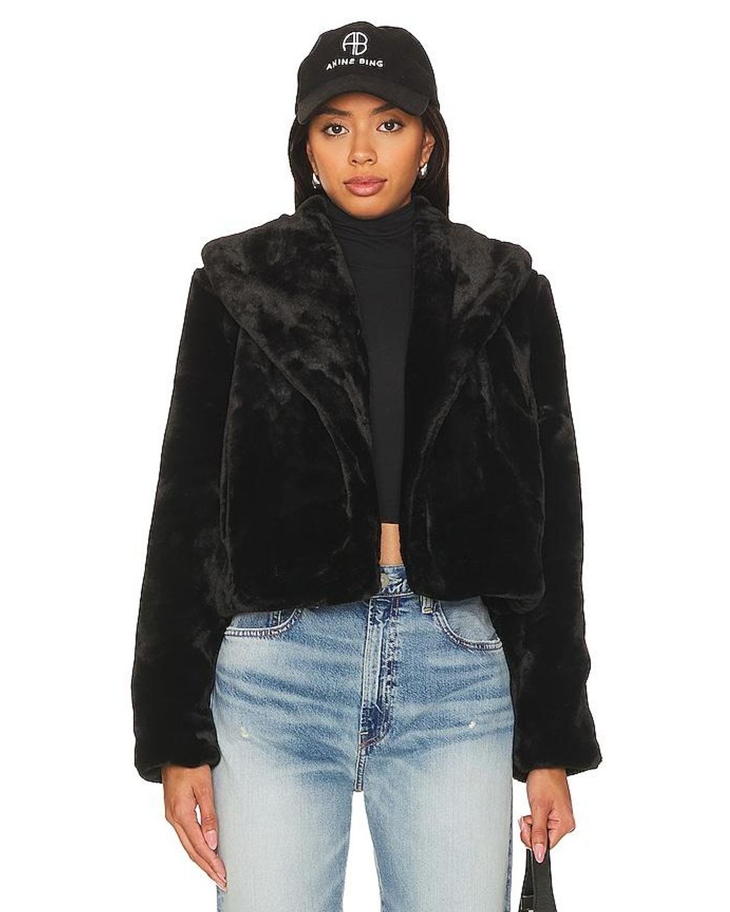 Blank nyc white fur jacket Clearance