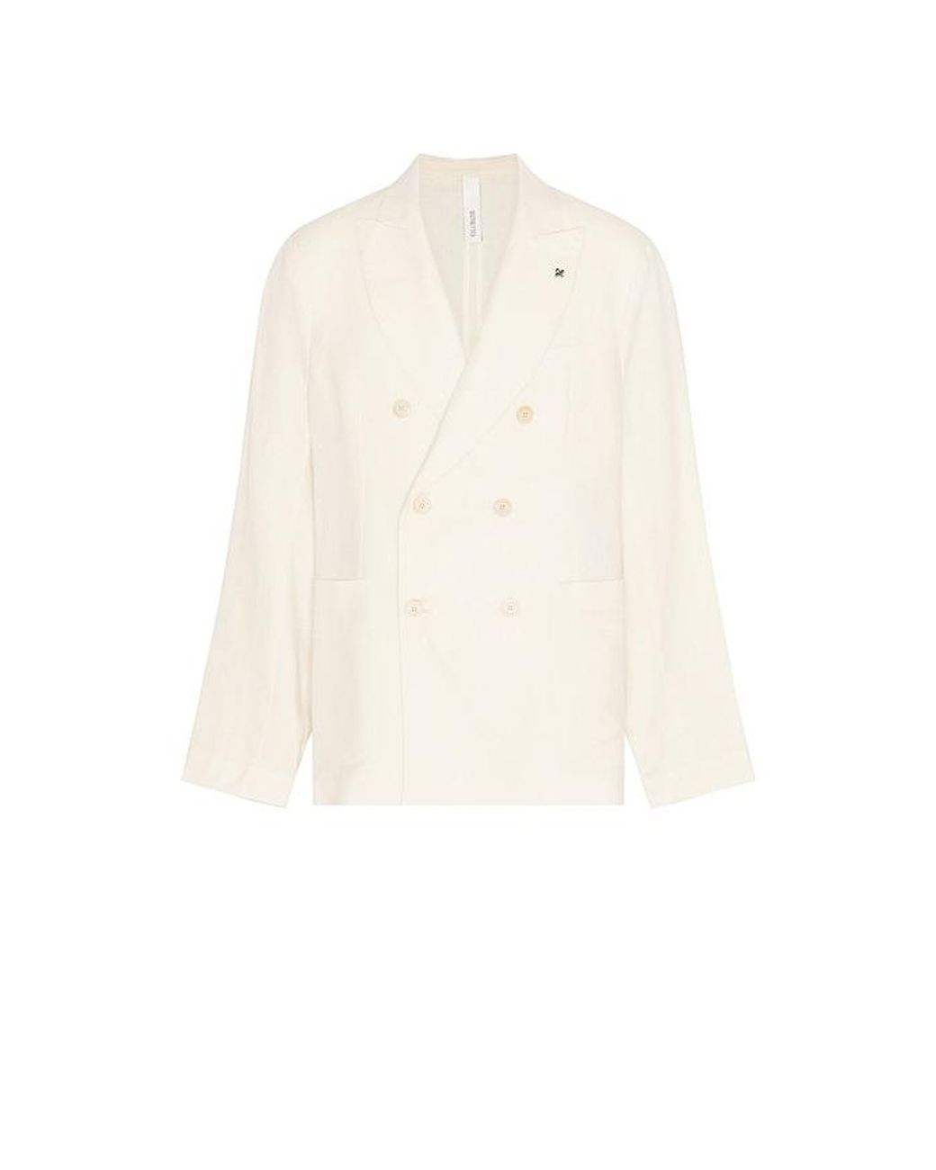 DISTRETTO12 Natural Certo Double Breasted Blazer for men