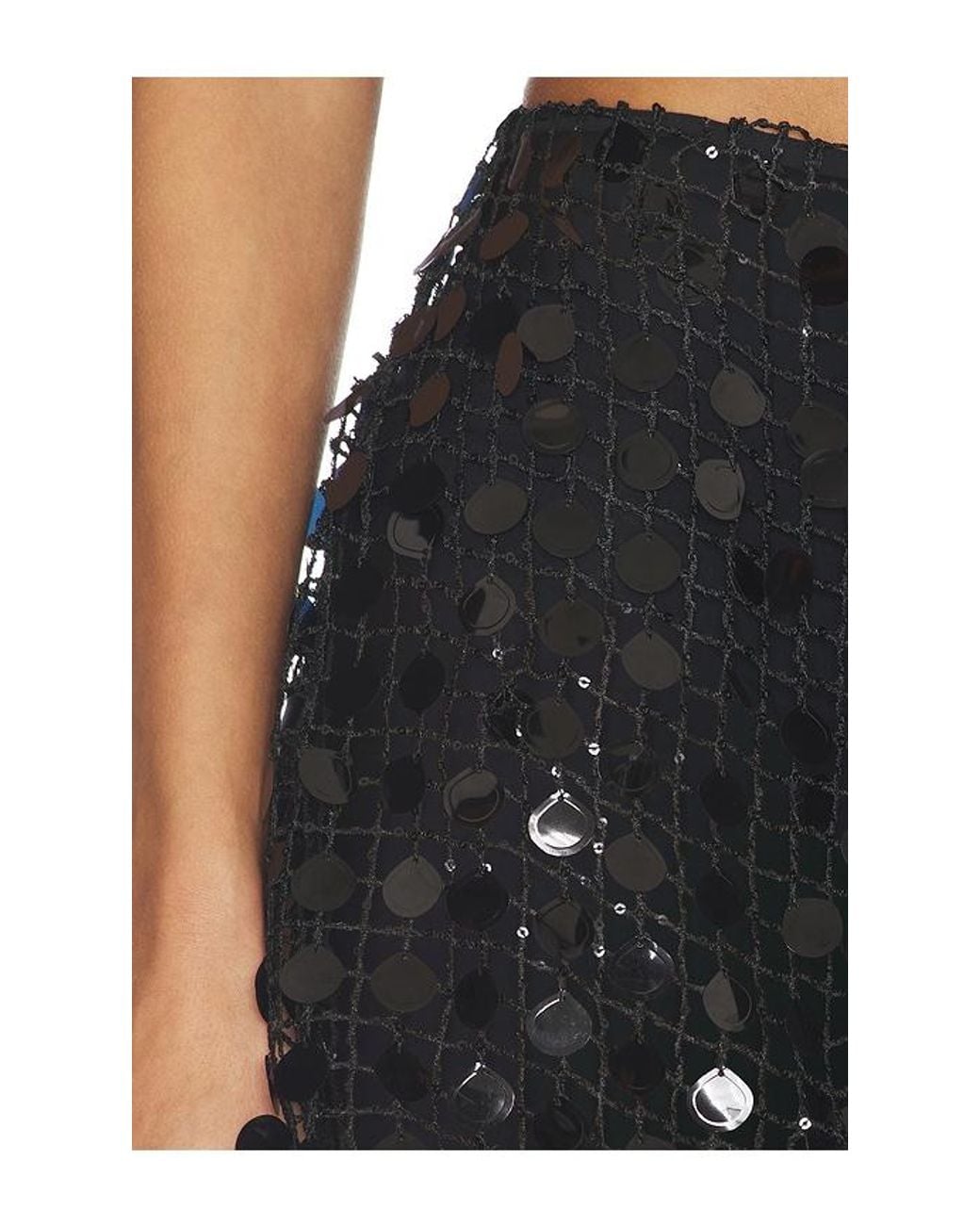 L'academie Black Drew Mini Skirt