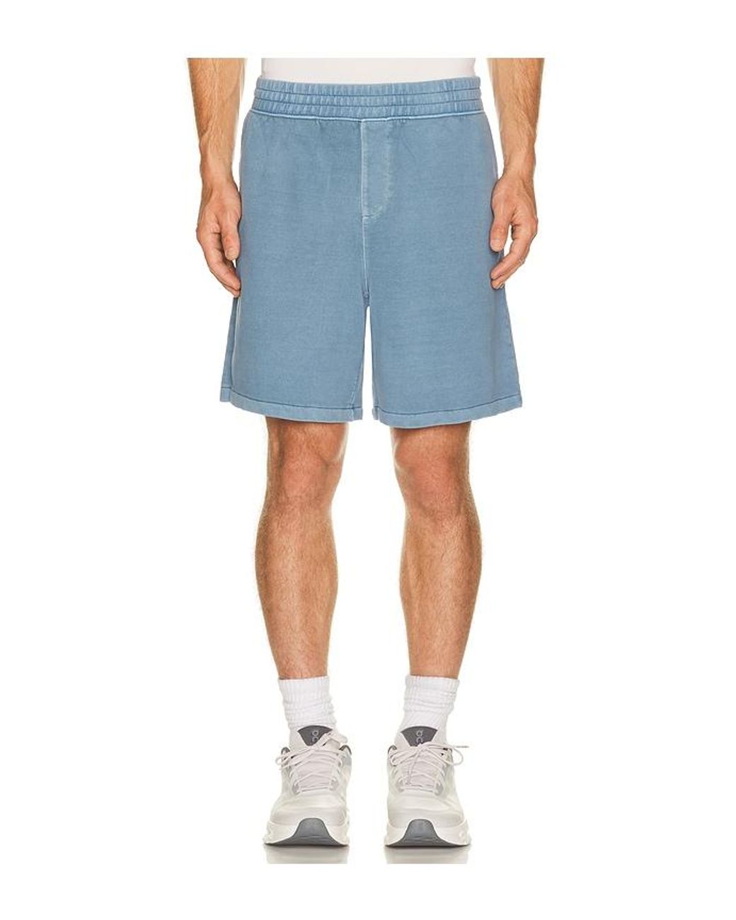 Beyond Yoga Blue Beach Washed Terry Short for men