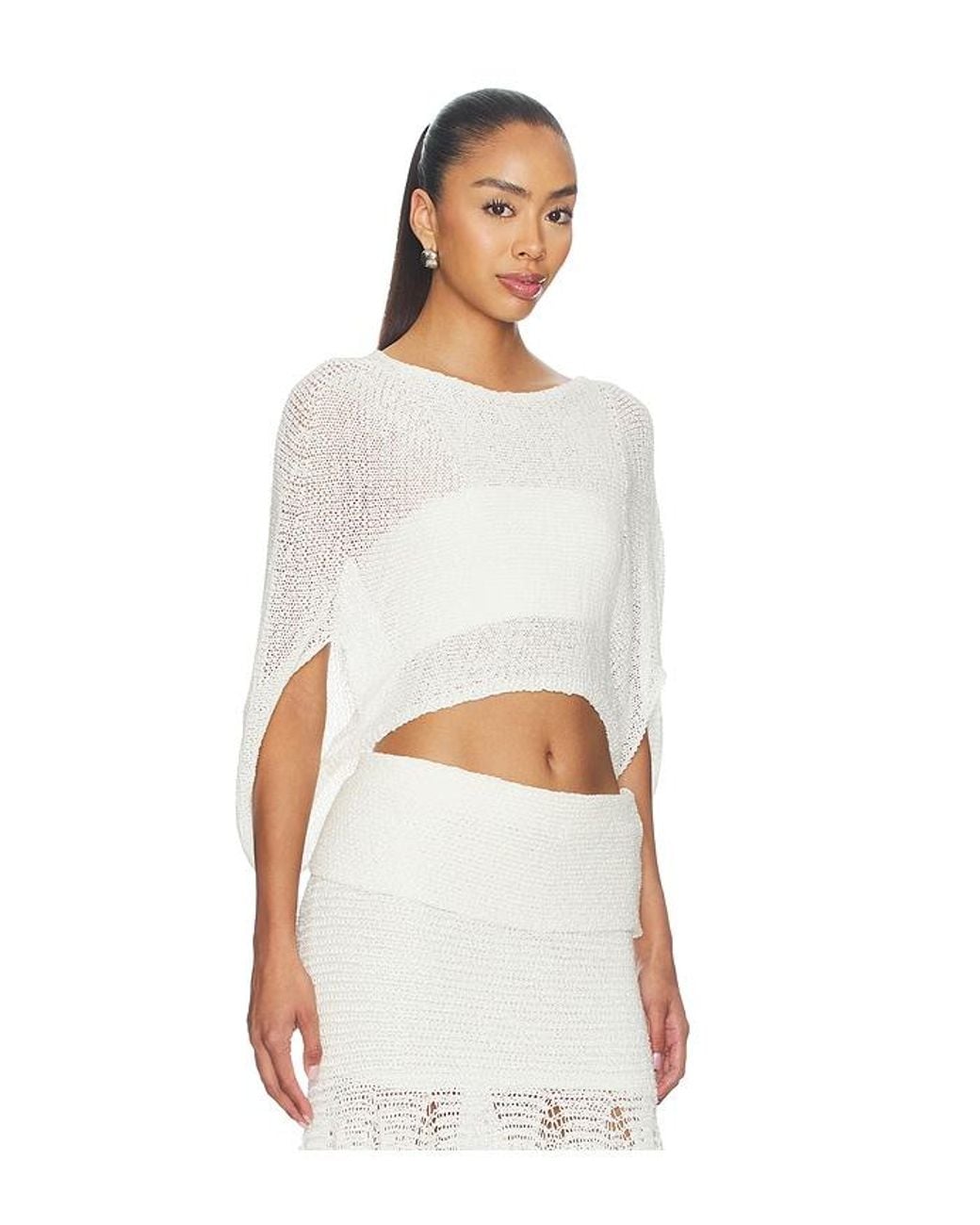 Et Ochs White Vivienne Knit Top
