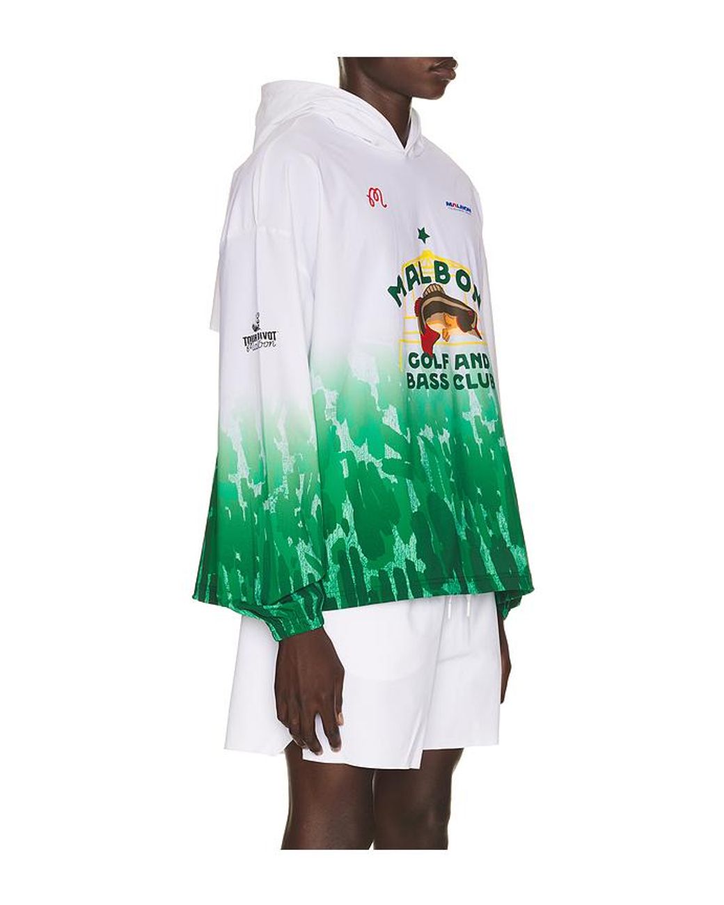 Malbon Green X Golf & Bass Club Sponsors Pullover Hoodie for men