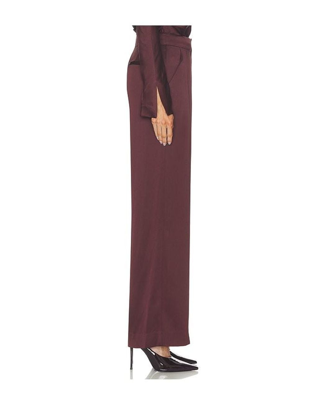 Jonathan Simkhai Purple Kyra Wide Leg Pant