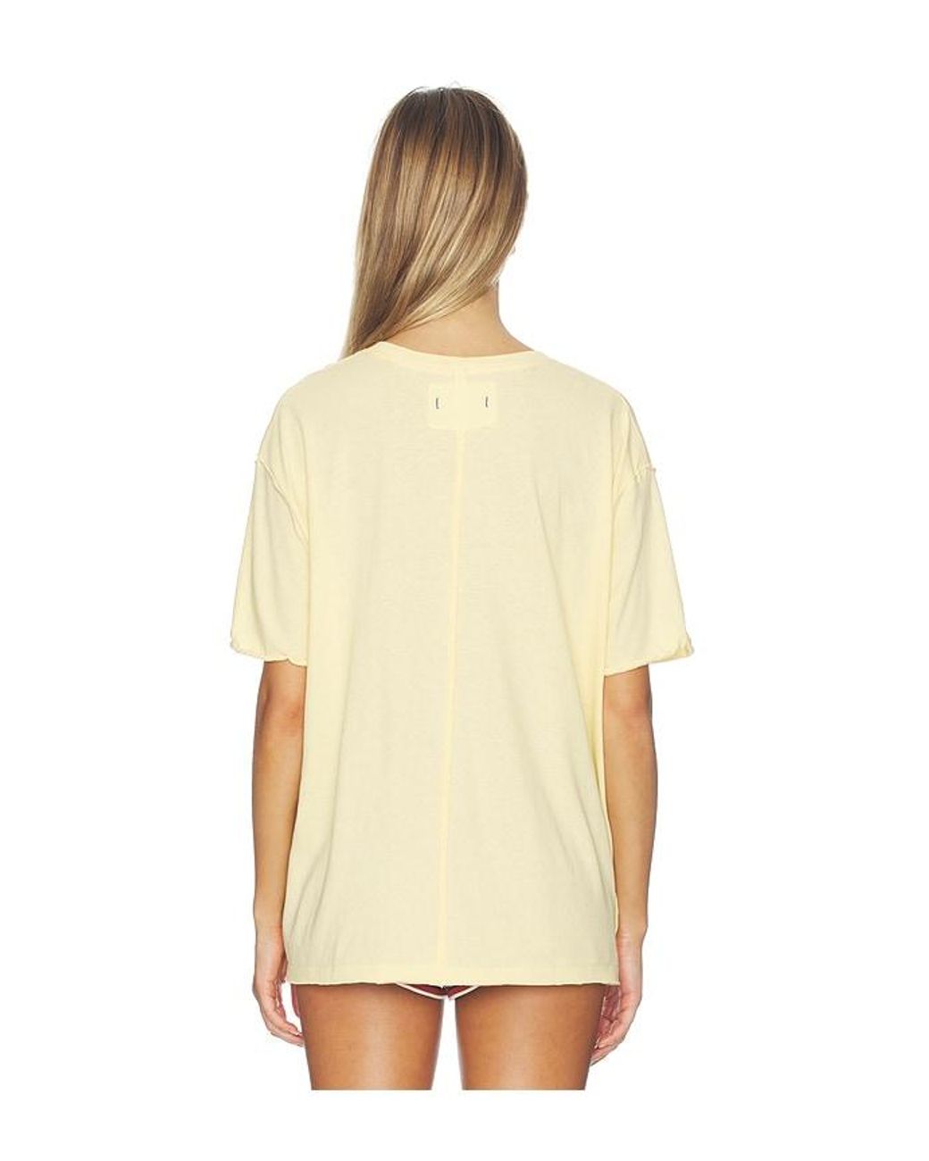 Free People White Best Coast Tee