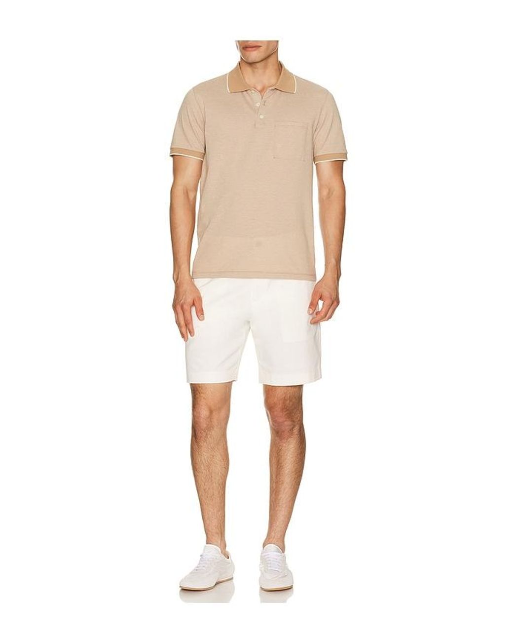 Theory Natural Birdseye Polo for men