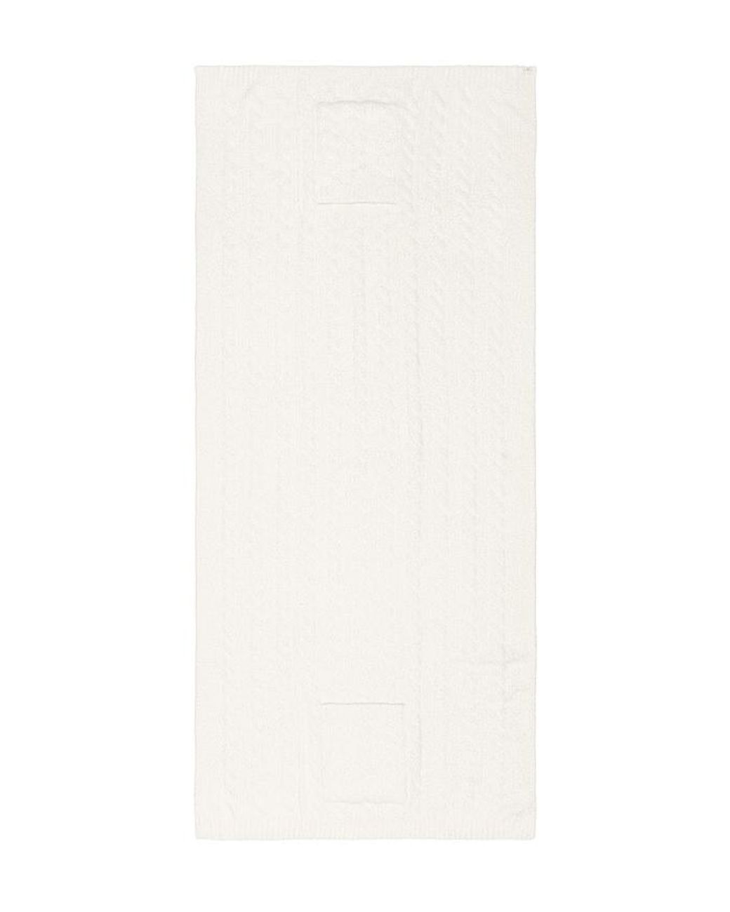 Barefoot Dreams White X Revolve Cozychic Cable Travel Set