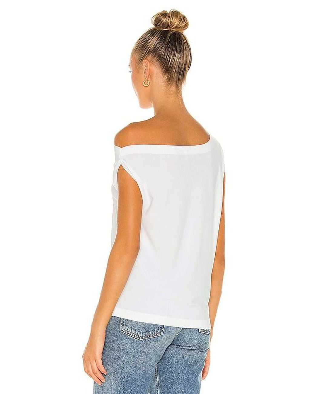 Norma Kamali Blue X Lifestyle X Revolve Drop Shoulder Top
