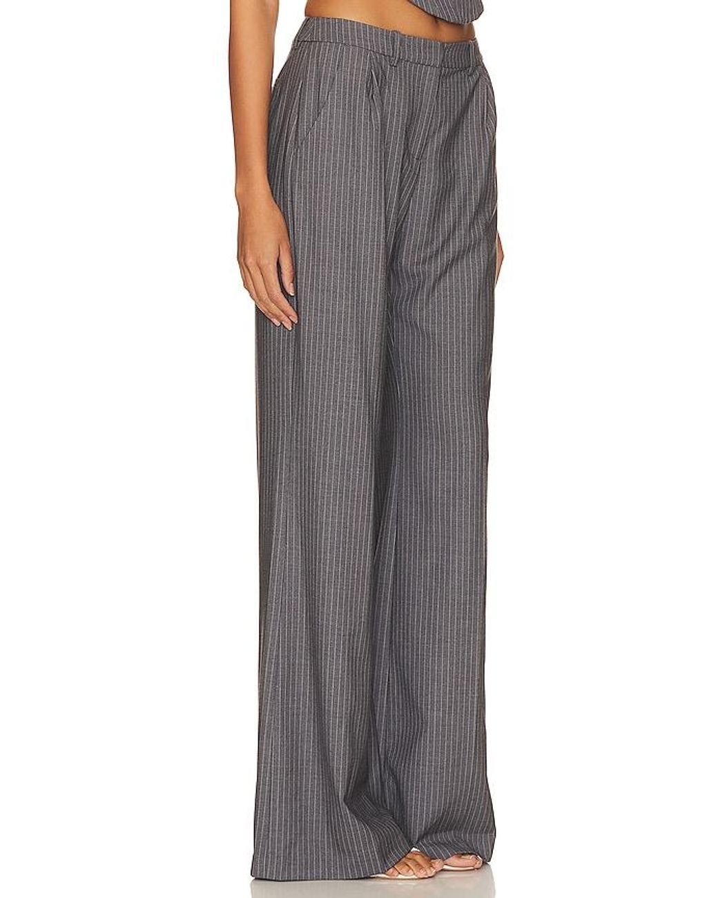 Amanda Uprichard Gray Slater Pants
