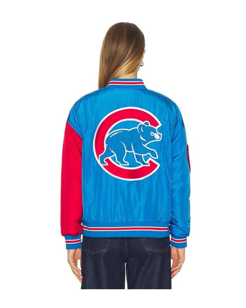 Terez Red X Revolve Chicago Cubs Multi Logo Bomber