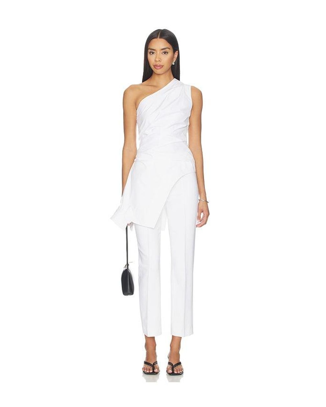 Rohe White Reimagined One Shoulder Top