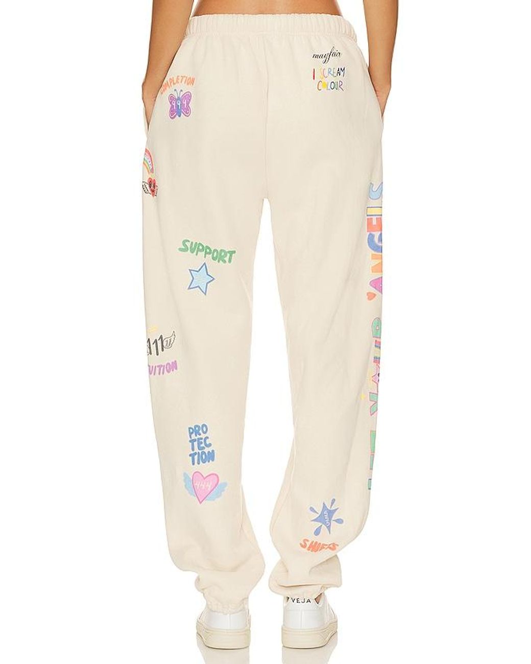 The Mayfair Group Natural Angels All Around You Sweatpants