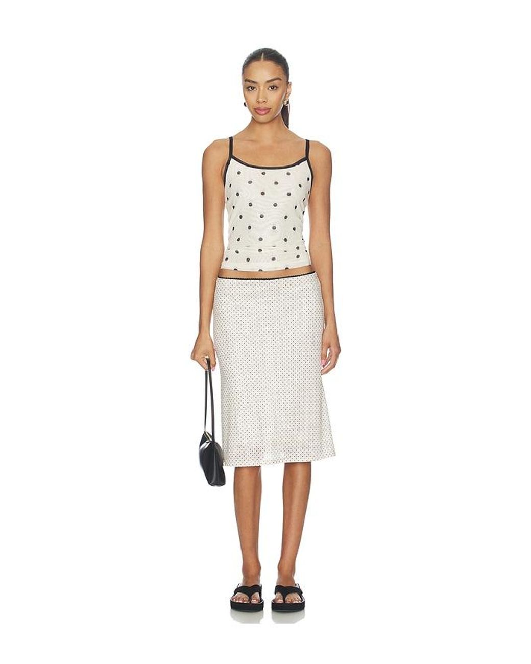 With Harper Lu Multicolor Mesh Camisole Top