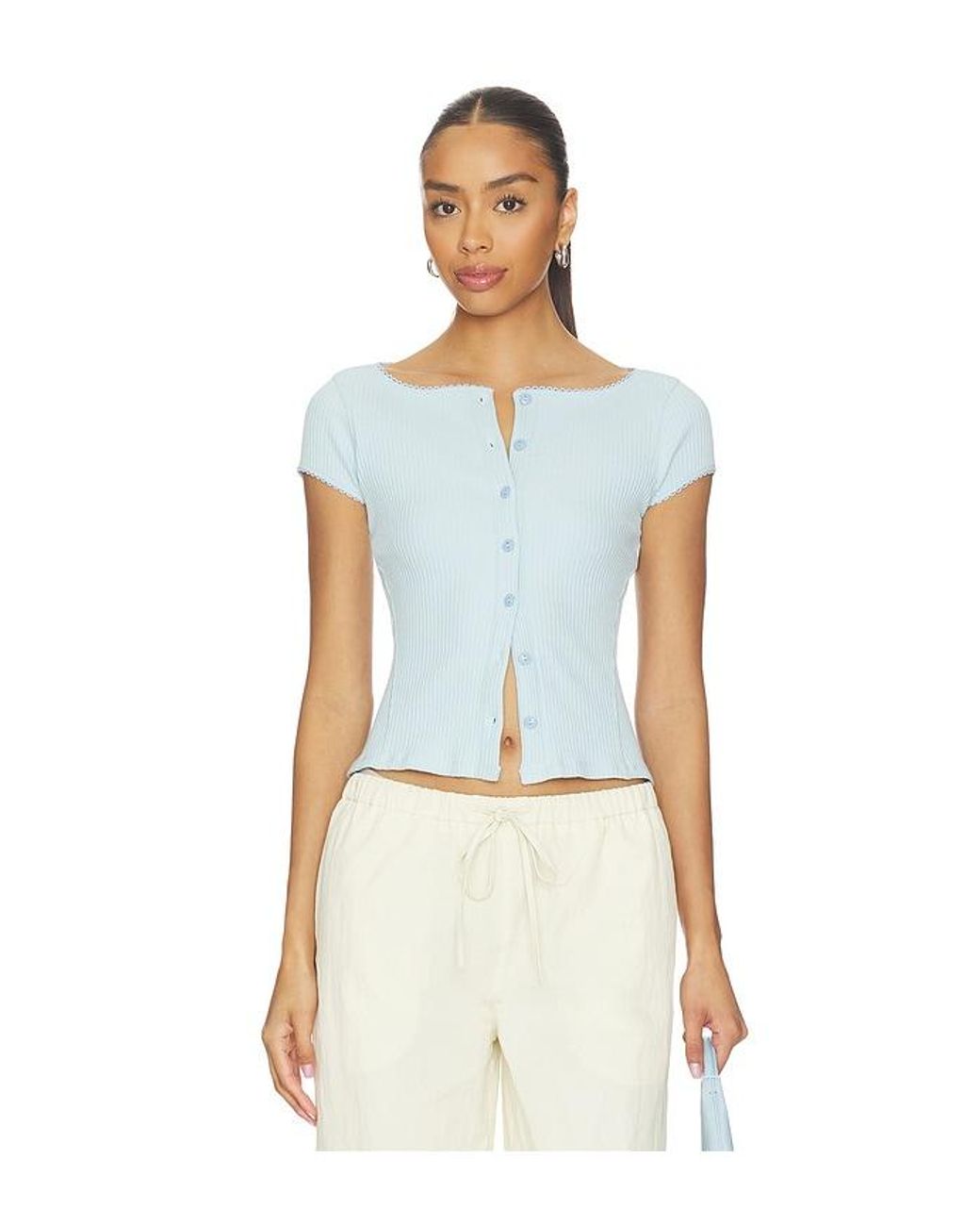 Free People Blue Most Wanted Cardigan