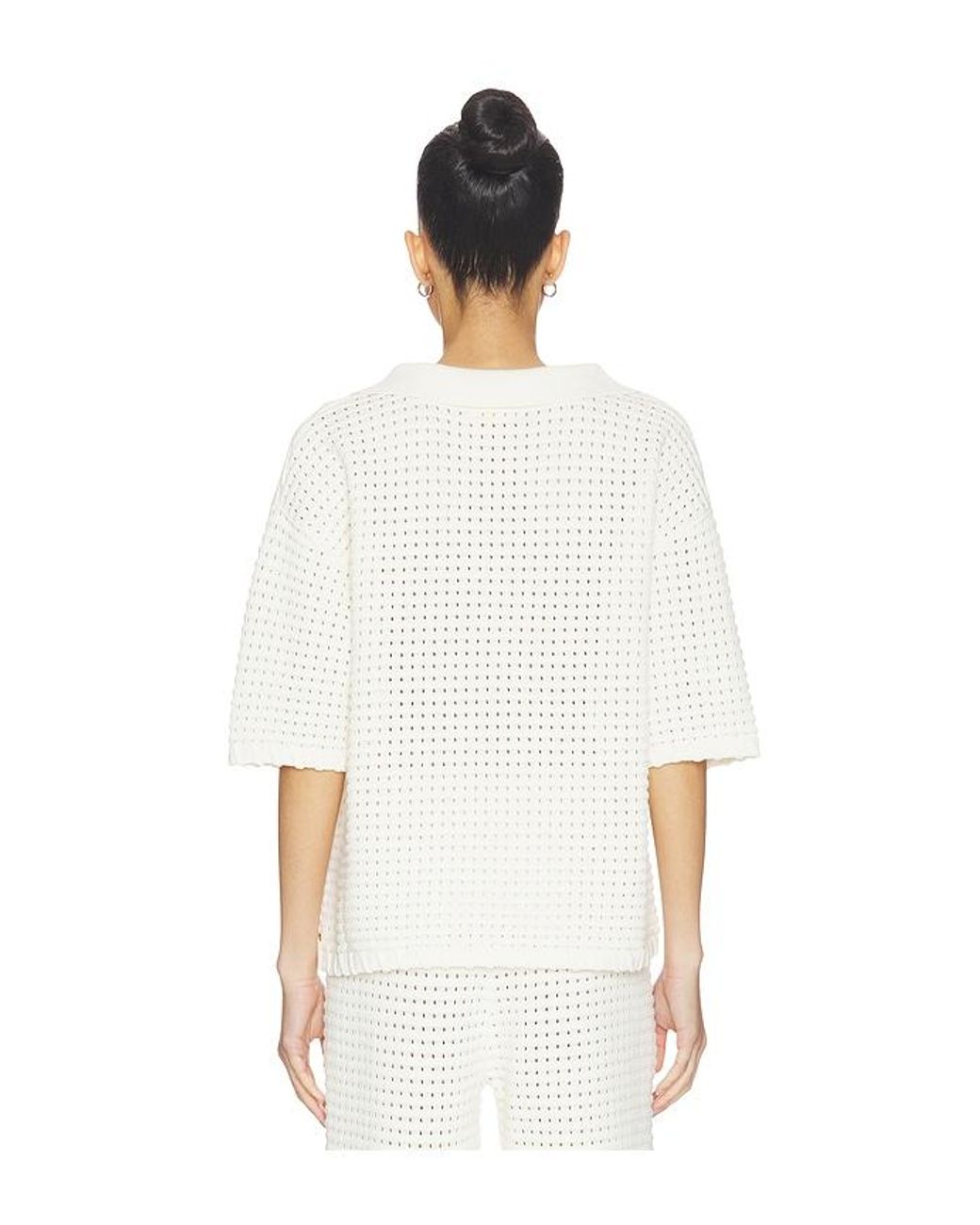 Sancia White The Zarni Knit Shirt