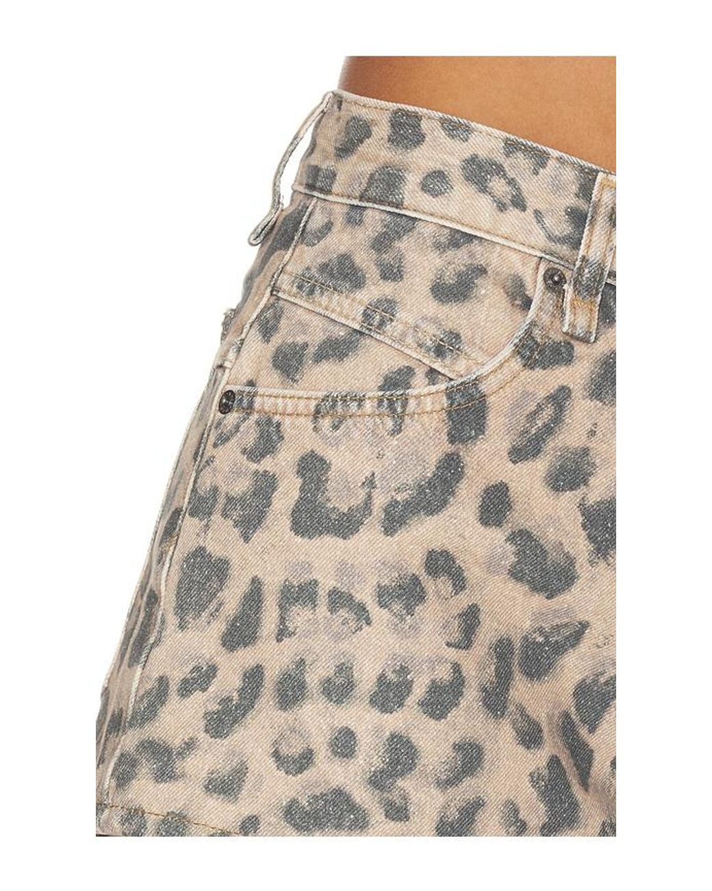 Free People Multicolor X We The Free Now Or Never Printed Denim Short
