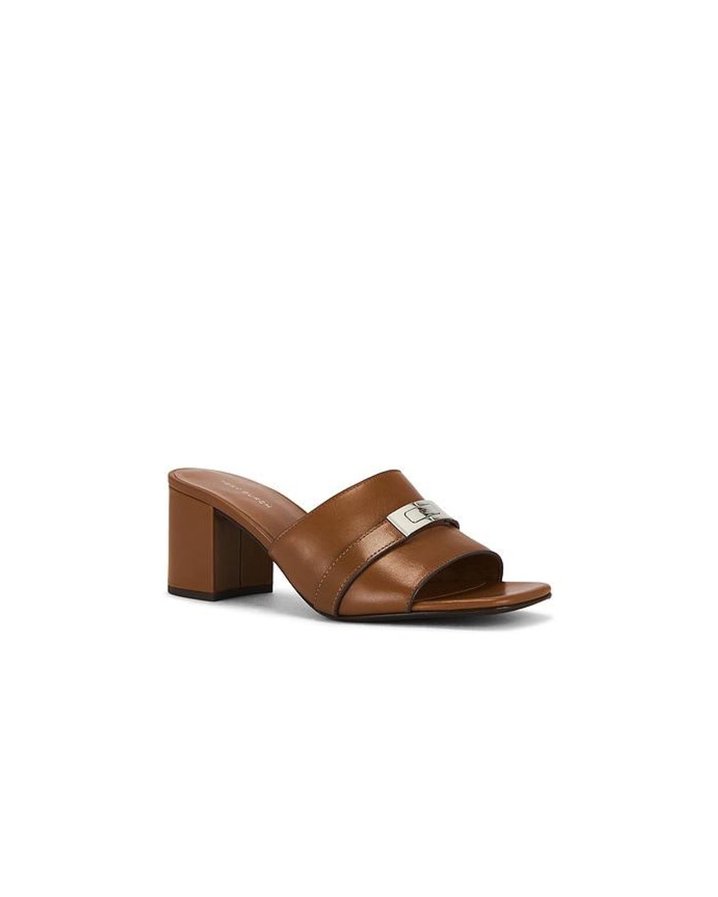 Tory Burch Brown Leelee Heeled Mule