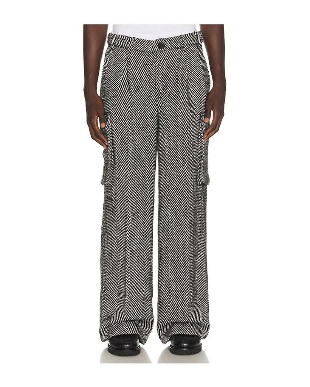 KROST Gray Eco Herringbone Cargo Pant for men