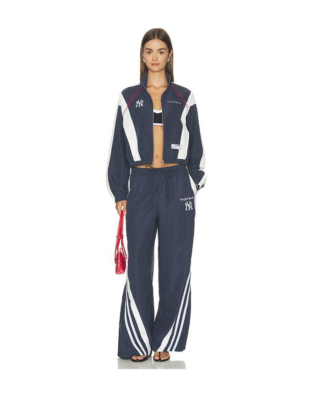 OFF SEASON Blue Lightweight Wide Leg Pant