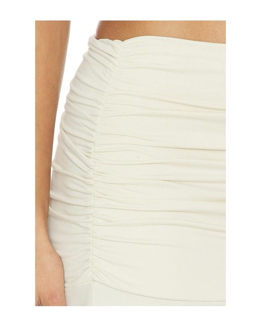 Susana Monaco White Gathered Skirt