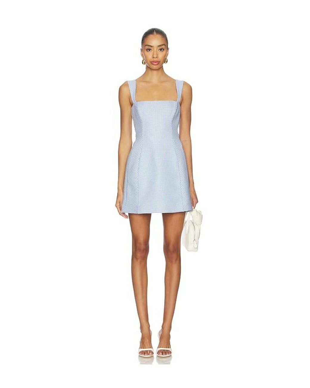 Amanda Uprichard Blue Andreina Dress