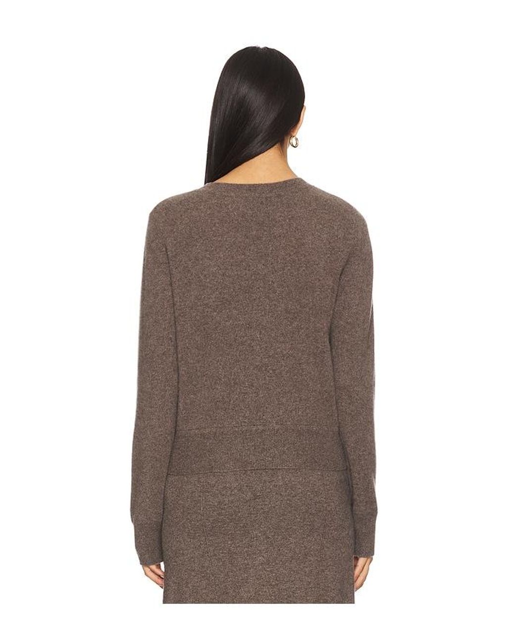 NAADAM Brown Crew Pullover
