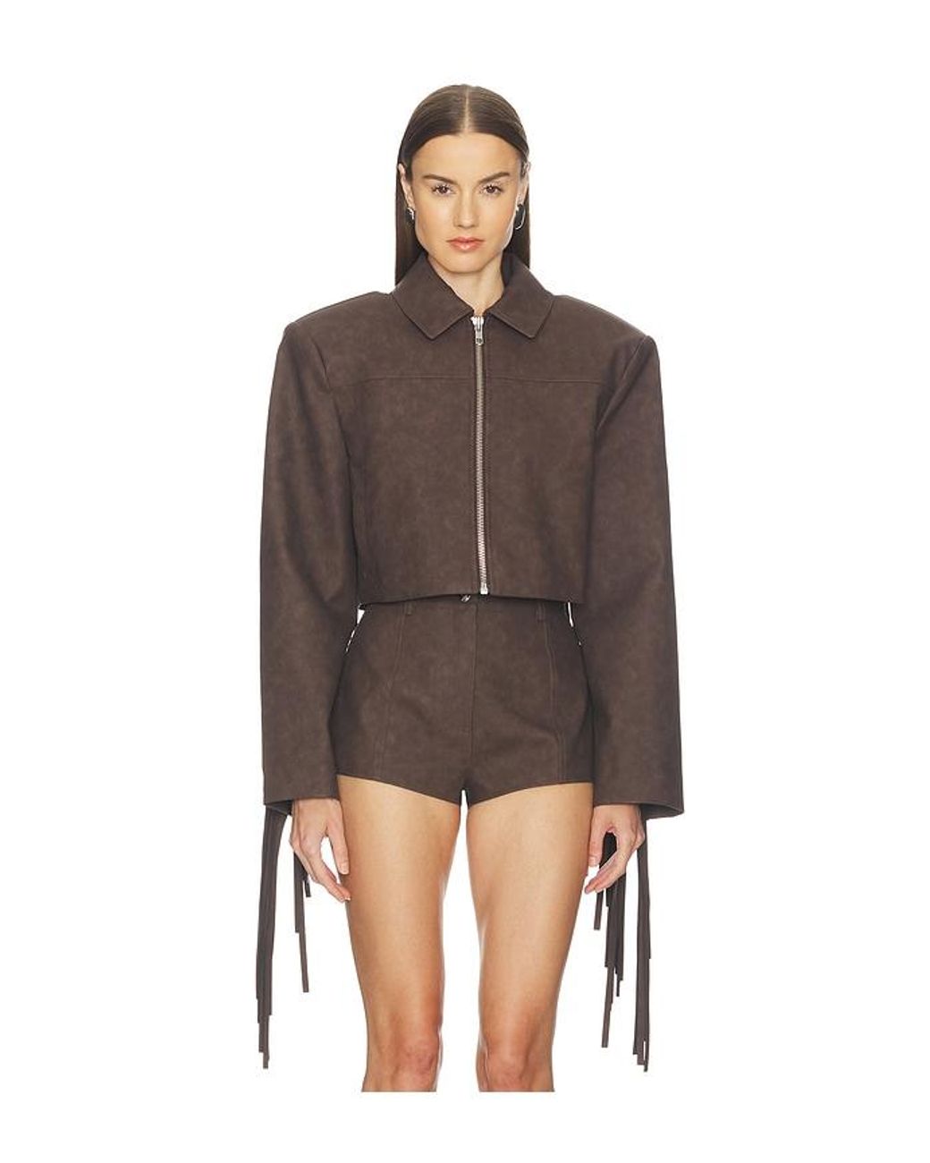 Camila Coelho Brown Lera Jacket