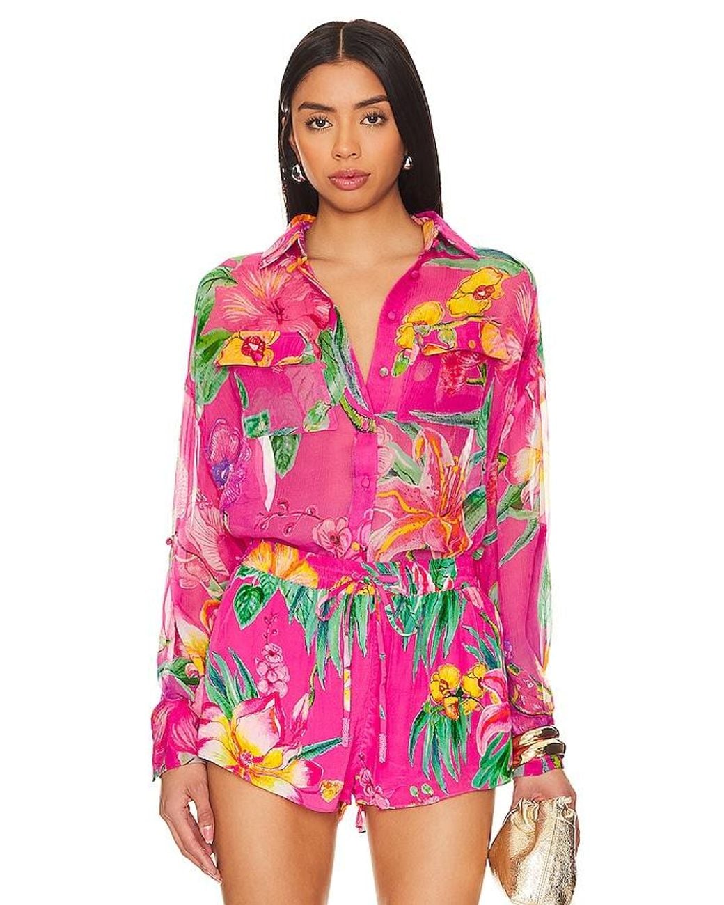 Rococo Sand Pink Megan Button Up Shirt