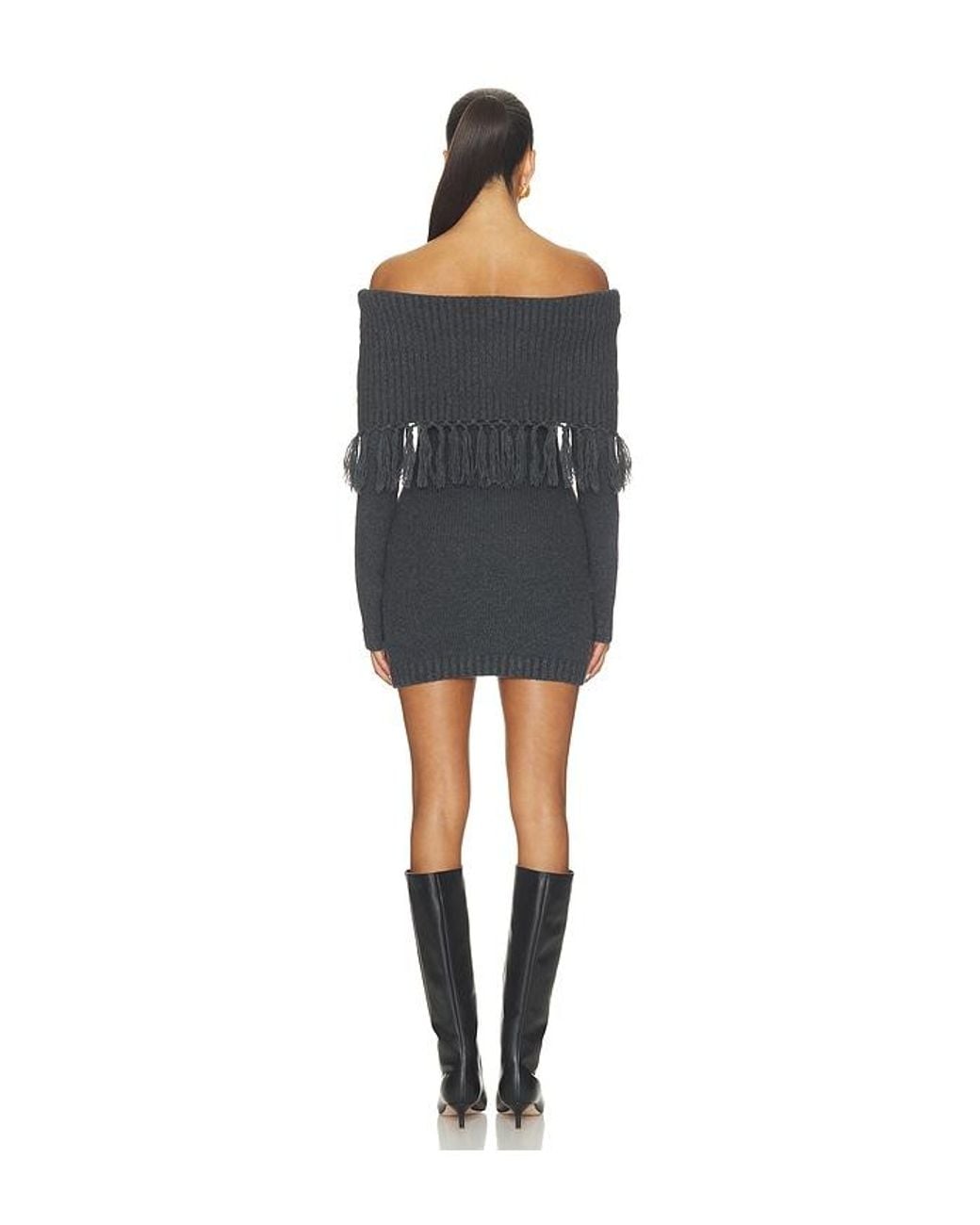 Frankie's Bikinis Black Jane Knit Dress