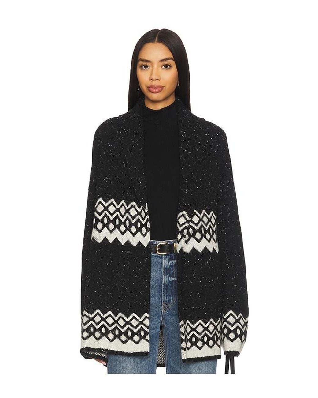 Tularosa Black Adley Fairisle Cardigan
