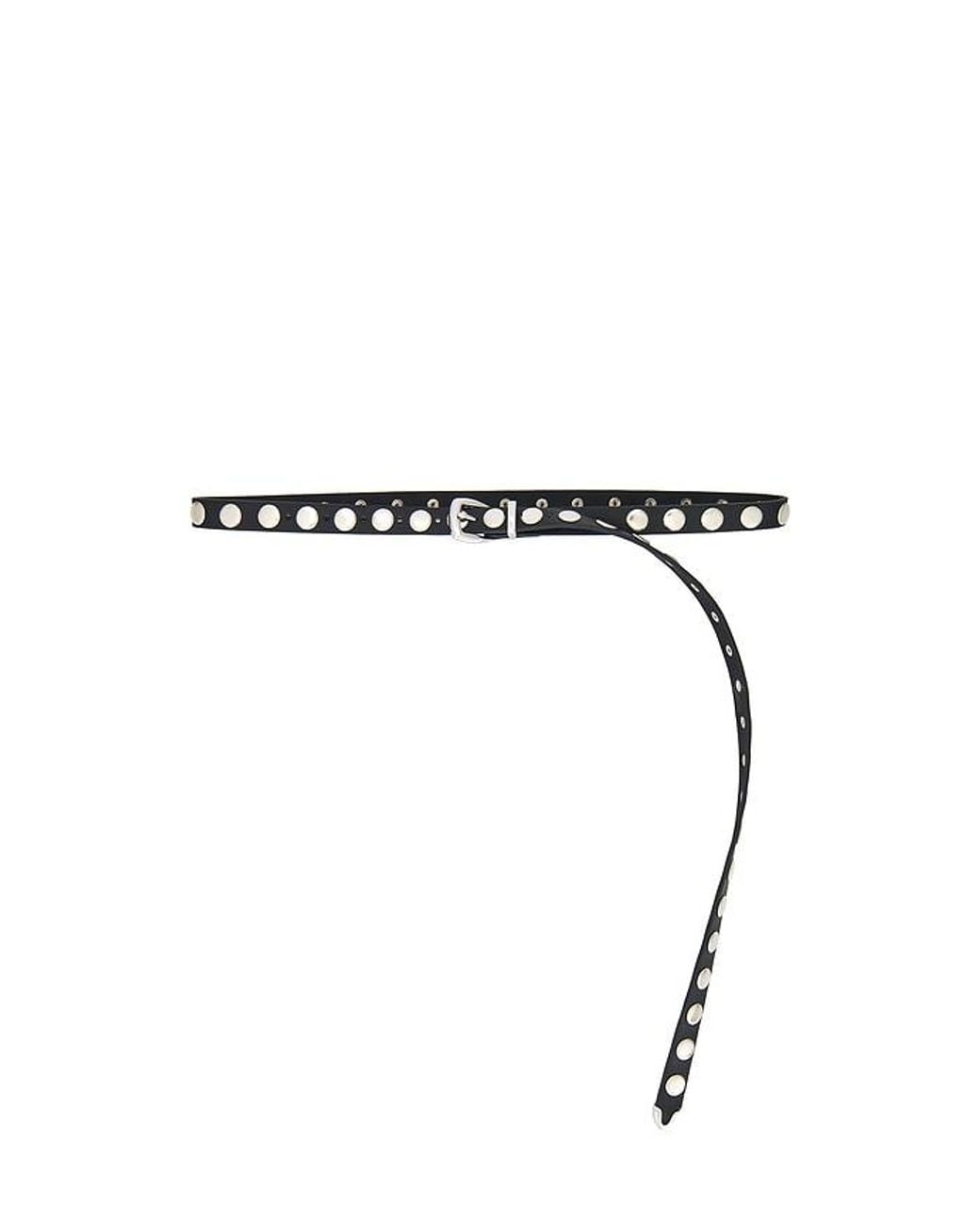 petit moments Black Long Studded Disc Belt