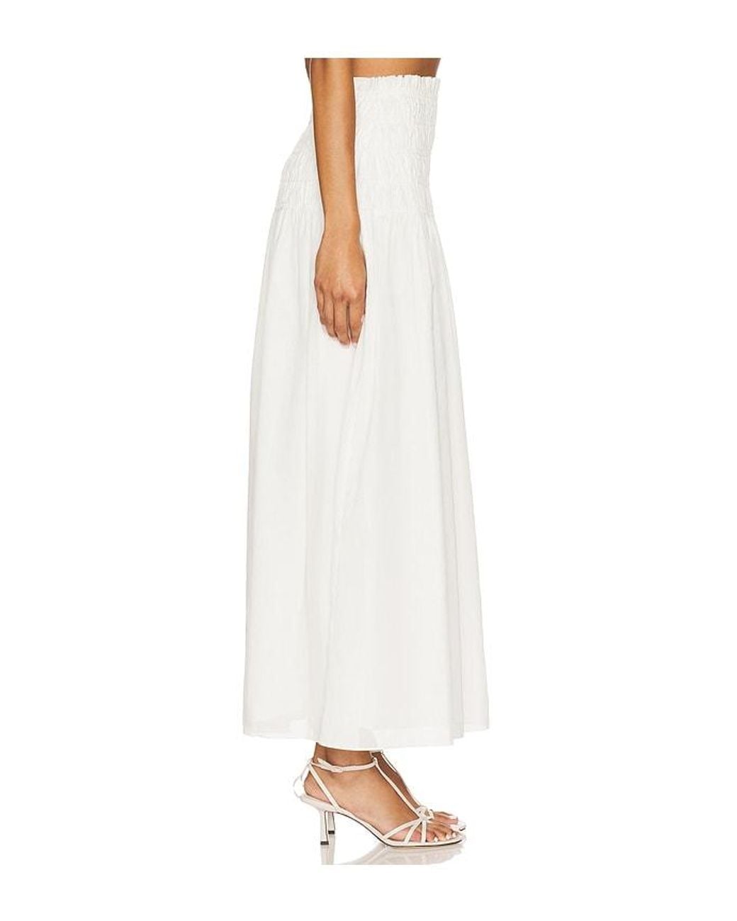 Lovers + Friends White Alessia Maxi Skirt