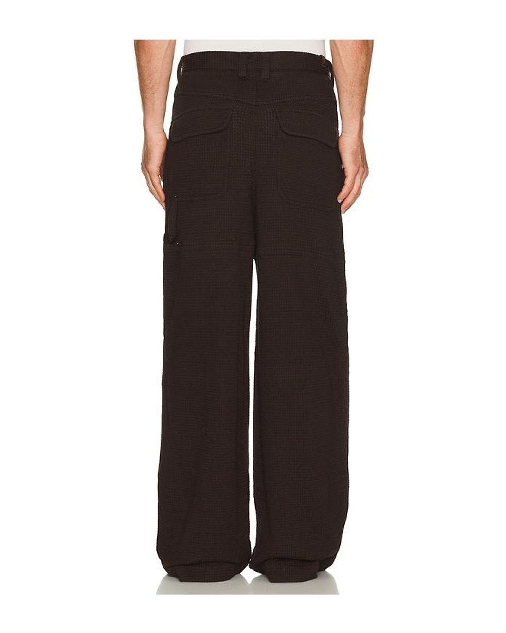 Isa Boulder Black Loop Patch Pants for men