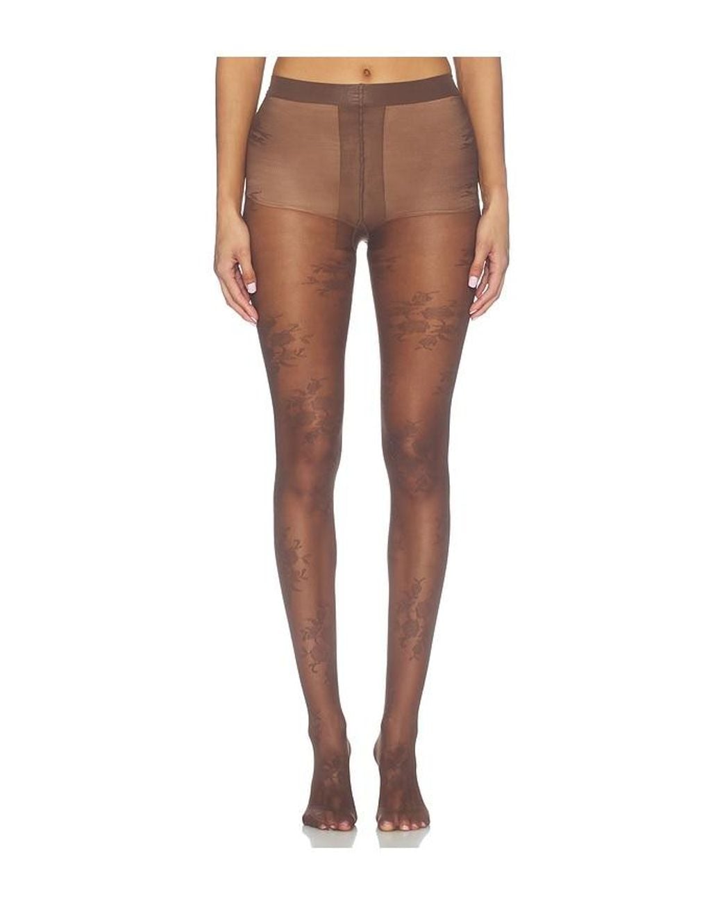 petit moments Brown Vintage Lace Tights