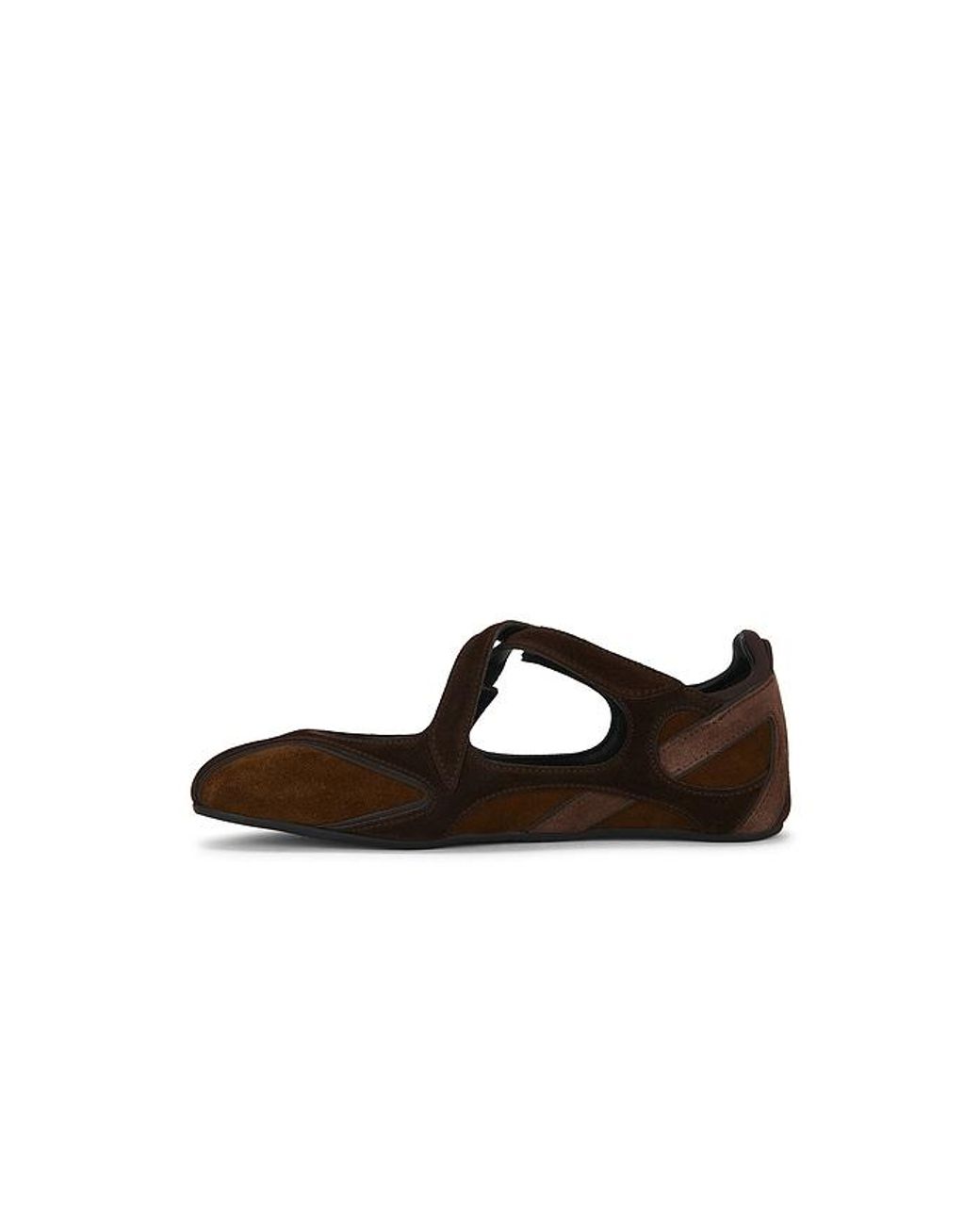 The Attico Black Floor01 Ballerina Flat