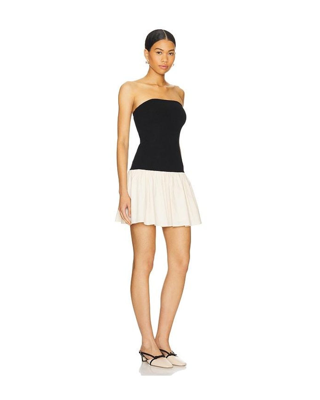 Line & Dot Black Palma Mini Dress