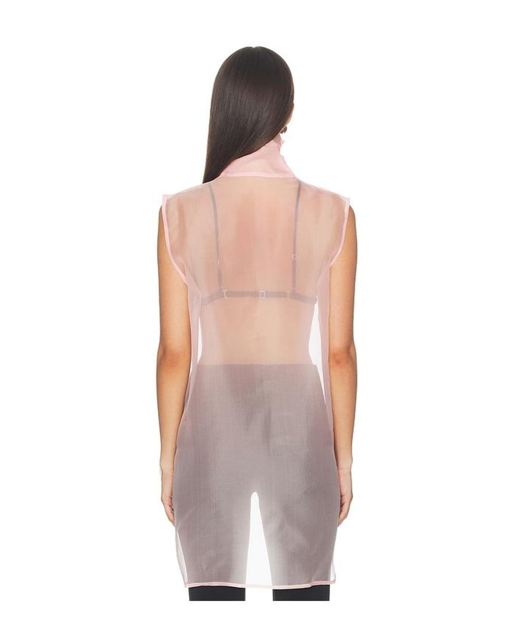 AEXAE Natural X Revolve Silk Organza Roll Top