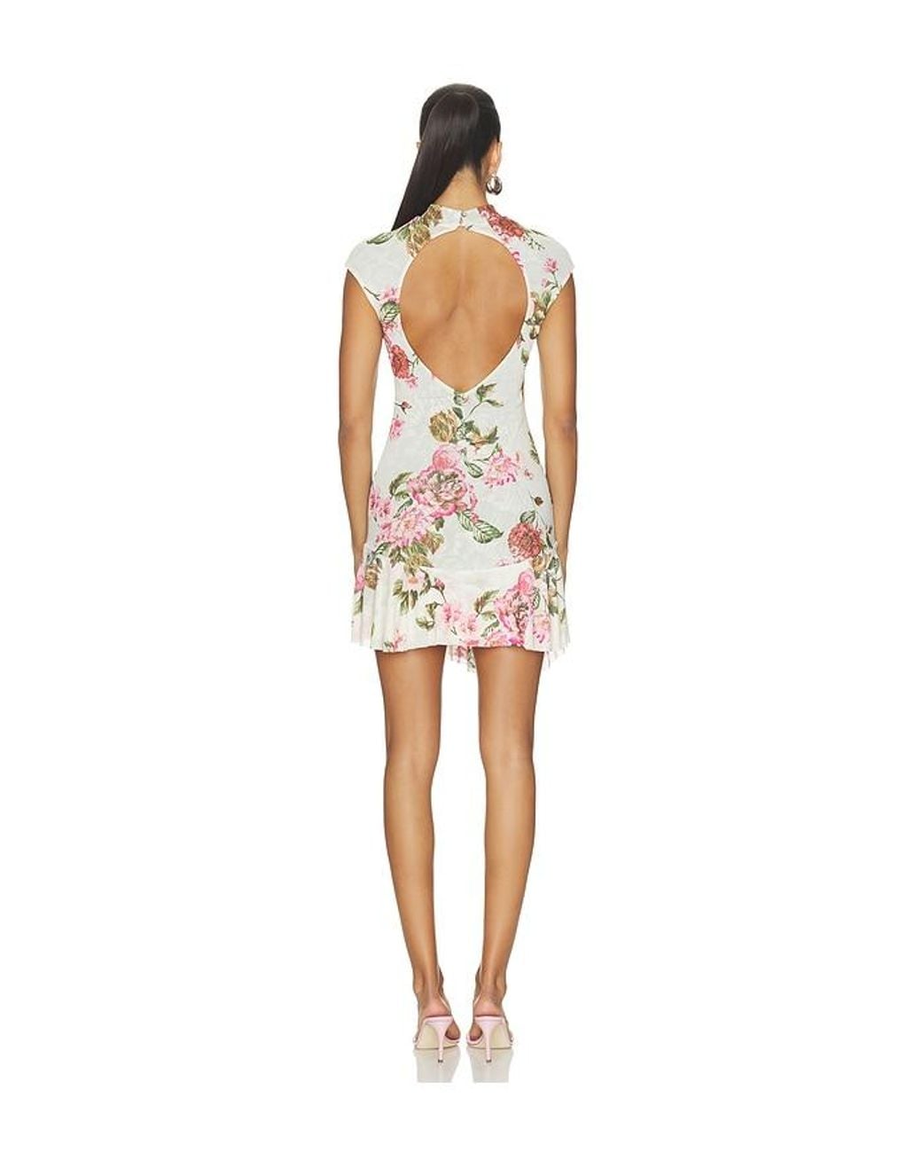 AFRM White Lorraine Dress