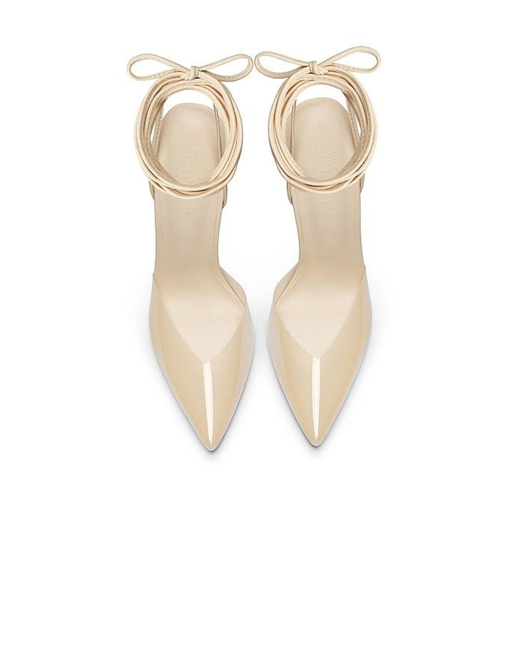 Femme LA White Luisa Lace Up Pump