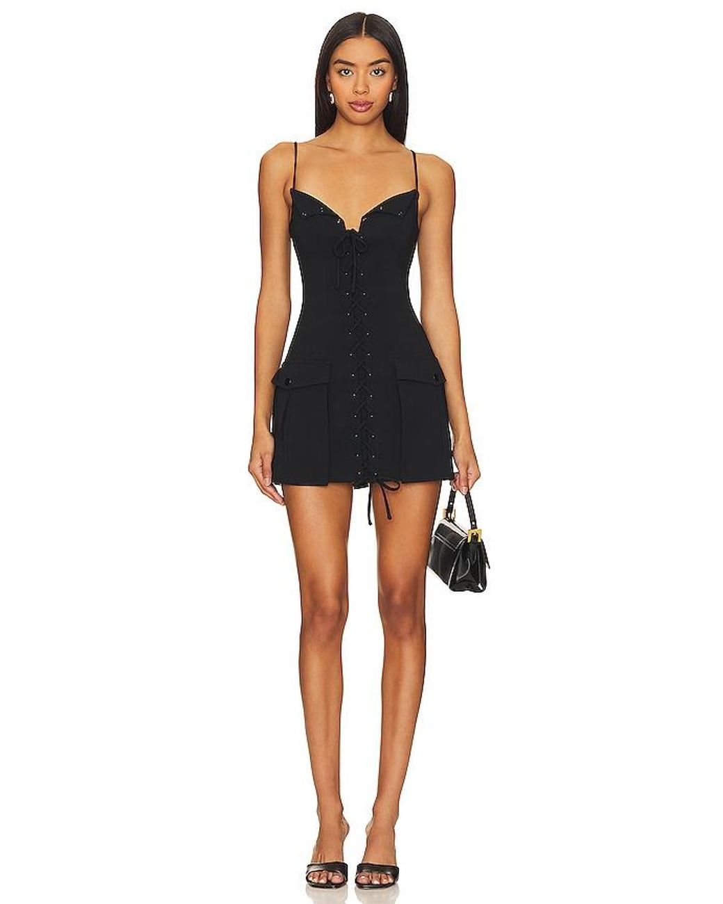 Lovers + Friends Black Denali Mini Dress