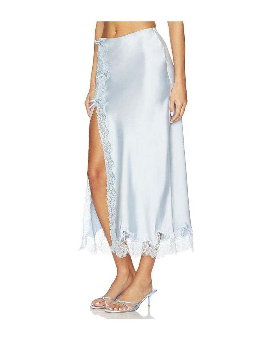 LoveShackFancy Blue Calder Skirt