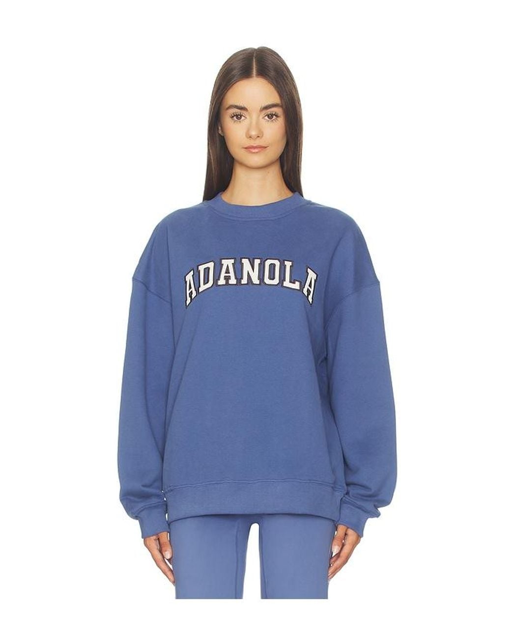 ADANOLA Blue Core Oversized Sweatshirt