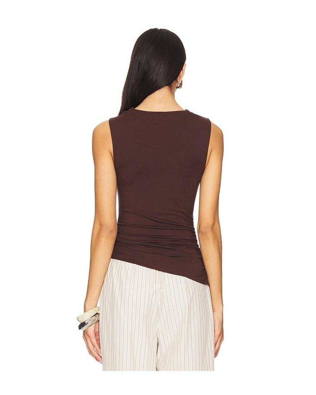 ALL THE WAYS Brown Beatrice Top
