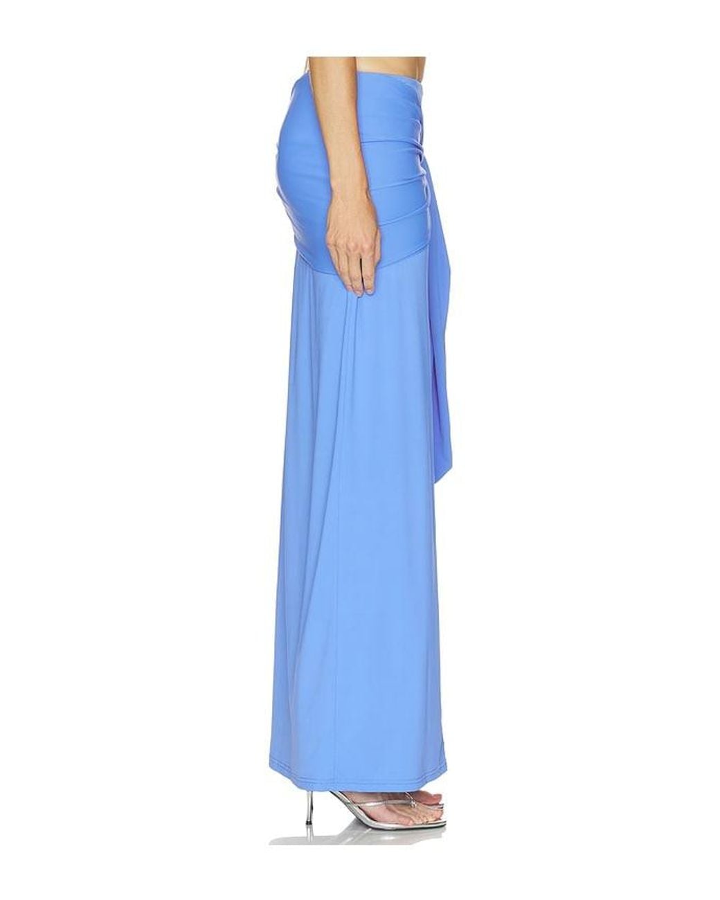 Nakedvice Blue The Brooke Maxi Skirt