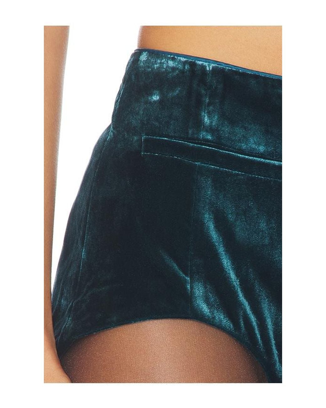 retroféte Blue Menlo Velvet Short